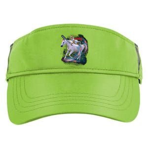 Cat Warrior Riding Unicorn Adult Drive Performance Visor