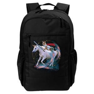 Cat Warrior Riding Unicorn Daily Commute Backpack