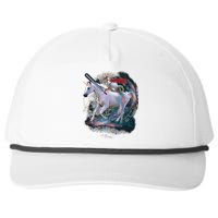 Cat Warrior Riding Unicorn Snapback Five-Panel Rope Hat