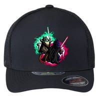 Cat Wars Light Swords Star Cats Funny Flexfit Unipanel Trucker Cap