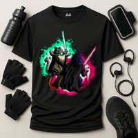 Cat Wars Light Swords Star Cats Funny Performance Shirt