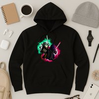 Cat Wars Light Swords Star Cats Funny Hoodie