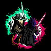 Cat Wars Light Swords Star Cats Funny Hoodie