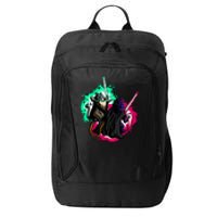 Cat Wars Light Swords Star Cats Funny City Backpack