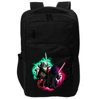 Cat Wars Light Swords Star Cats Funny Impact Tech Backpack