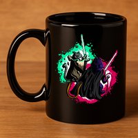 Cat Wars Light Swords Star Cats Funny 11oz C Handle Ceramic Mug