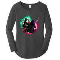 Cat Wars Light Swords Star Cats Funny Women's Perfect Tri Tunic Long Sleeve Shirt