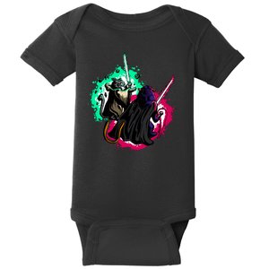 Cat Wars Light Swords Star Cats Funny Baby Bodysuit