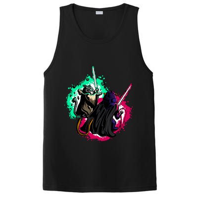 Cat Wars Light Swords Star Cats Funny PosiCharge Competitor Tank