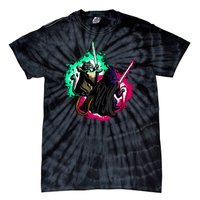 Cat Wars Light Swords Star Cats Funny Tie-Dye T-Shirt