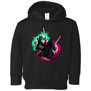 Cat Wars Light Swords Star Cats Funny Toddler Hoodie