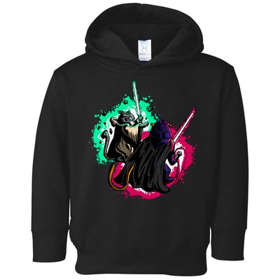 Cat Wars Light Swords Star Cats Funny Toddler Hoodie
