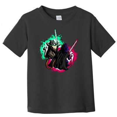 Cat Wars Light Swords Star Cats Funny Toddler T-Shirt