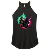 Cat Wars Light Swords Star Cats Funny Women's Perfect Tri Rocker Tank