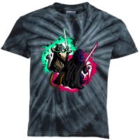 Cat Wars Light Swords Star Cats Funny Kids Tie-Dye T-Shirt