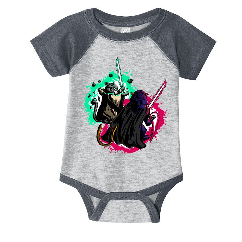 Cat Wars Light Swords Star Cats Funny Infant Baby Jersey Bodysuit