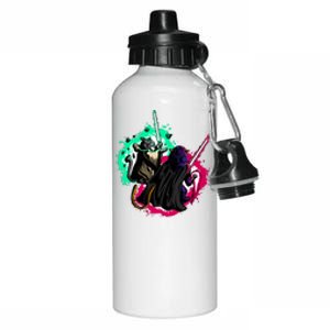 Cat Wars Light Swords Star Cats Funny Aluminum Water Bottle