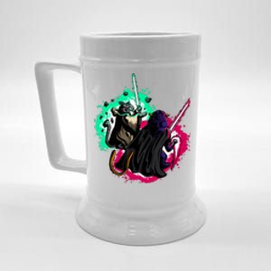 Cat Wars Light Swords Star Cats Funny Beer Stein