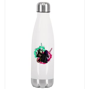 Cat Wars Light Swords Star Cats Funny Stainless Steel Insulated Water Bottle