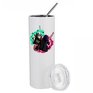 Cat Wars Light Swords Star Cats Funny Stainless Steel Tumbler