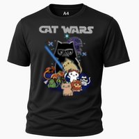 Cat Wars Meow Cat Lover Illustration Cooling Performance Crew T-Shirt