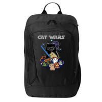 Cat Wars Meow Cat Lover Illustration City Backpack