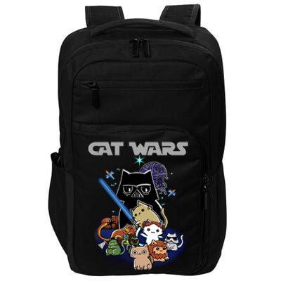 Cat Wars Meow Cat Lover Illustration Impact Tech Backpack