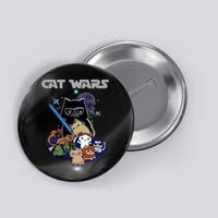 Cat Wars Meow Cat Lover Illustration Button
