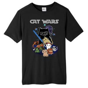 Cat Wars Meow Cat Lover Illustration Tall Fusion ChromaSoft Performance T-Shirt