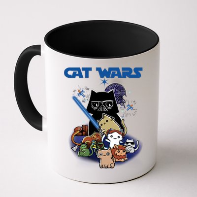 Cat Wars Meow Cat Lover Illustration Mug