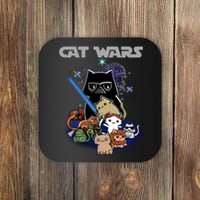 Cat Wars Meow Cat Lover Illustration Coaster