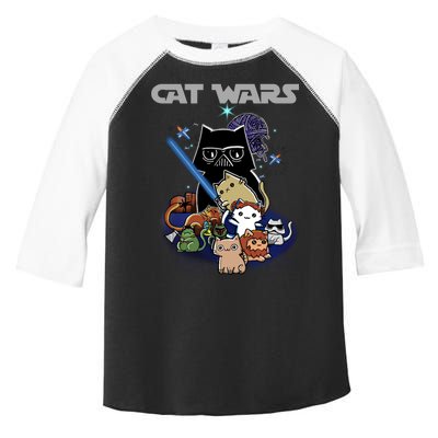 Cat Wars Meow Cat Lover Illustration Toddler Fine Jersey T-Shirt