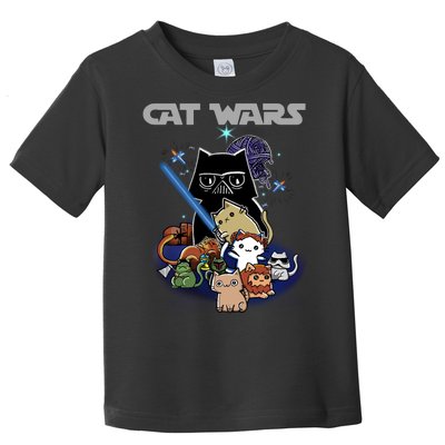 Cat Wars Meow Cat Lover Illustration Toddler T-Shirt