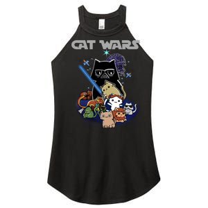 Cat Wars Meow Cat Lover Illustration Women's Perfect Tri Rocker Tank