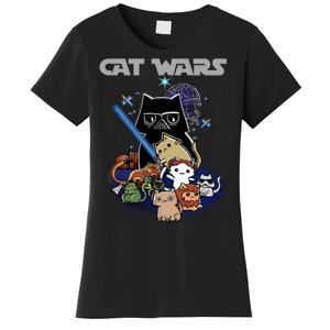 Cat Wars Meow Cat Lover Illustration Women's T-Shirt