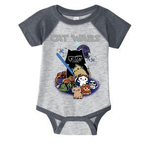 Cat Wars Meow Cat Lover Illustration Infant Baby Jersey Bodysuit