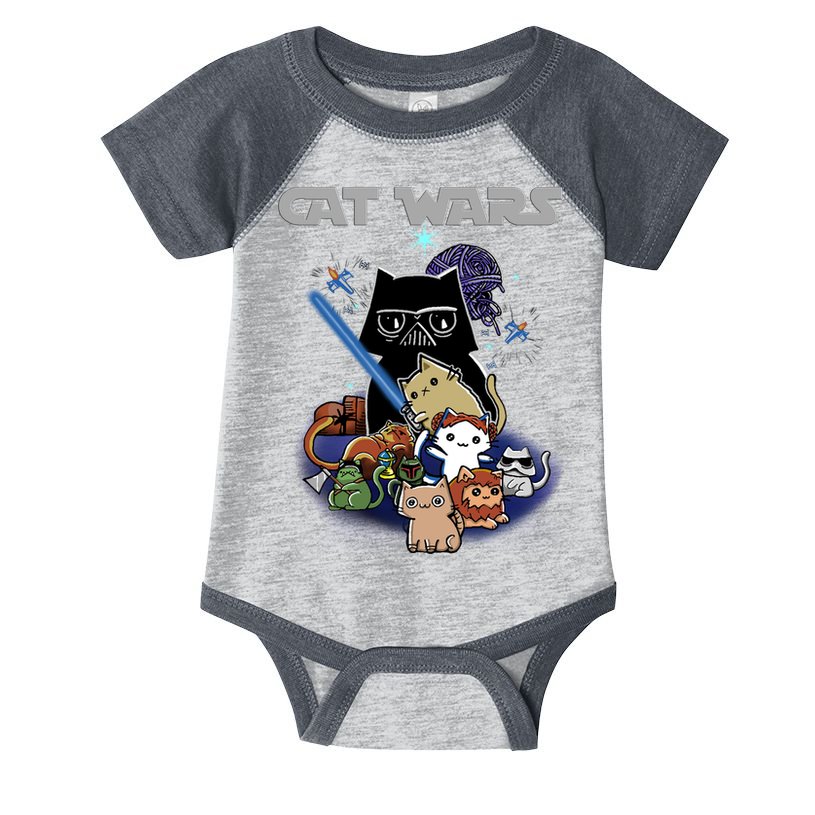 Cat Wars Meow Cat Lover Illustration Infant Baby Jersey Bodysuit