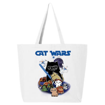 Cat Wars Meow Cat Lover Illustration 25L Jumbo Tote