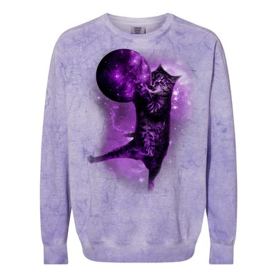 Cat World Galaxy Colorblast Crewneck Sweatshirt