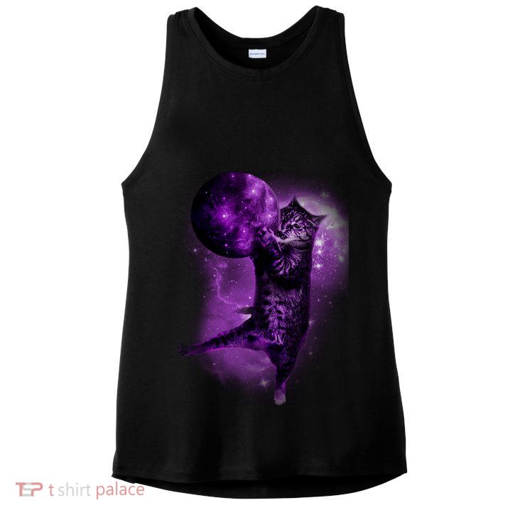 Cat World Galaxy Ladies PosiCharge Tri-Blend Wicking Tank