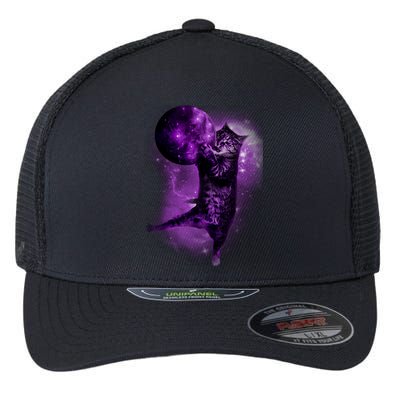 Cat World Galaxy Flexfit Unipanel Trucker Cap