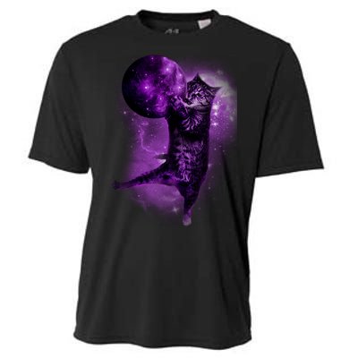 Cat World Galaxy Cooling Performance Crew T-Shirt