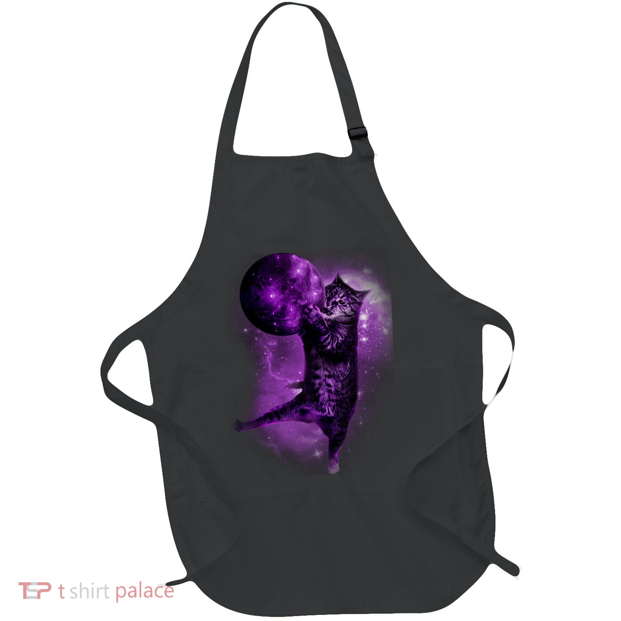 Cat World Galaxy Full-Length Apron With Pockets