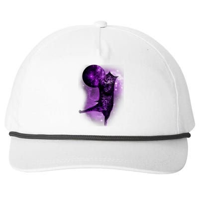 Cat World Galaxy Snapback Five-Panel Rope Hat