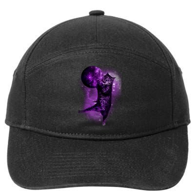 Cat World Galaxy 7-Panel Snapback Hat