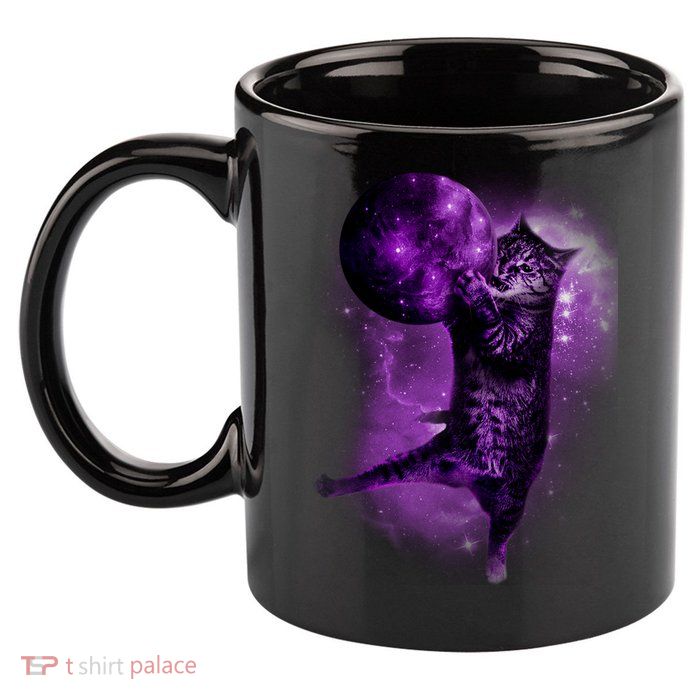 Cat World Galaxy 11oz C Handle Ceramic Mug