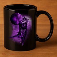 Cat World Galaxy 11oz C Handle Ceramic Mug