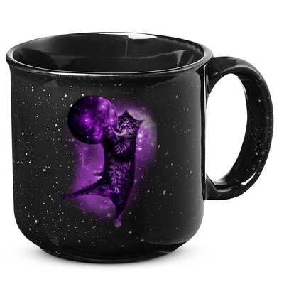 Cat World Galaxy 15oz Campfire Ceramic Mug