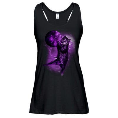 Cat World Galaxy Ladies Essential Flowy Tank