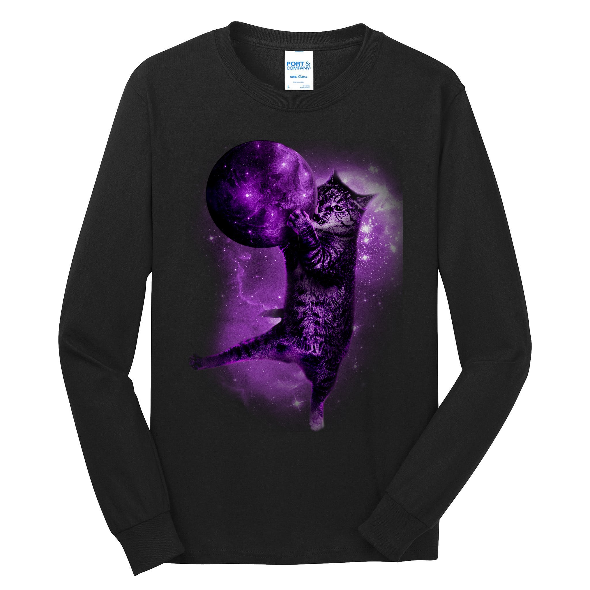 Cat World Galaxy Tall Long Sleeve T-Shirt